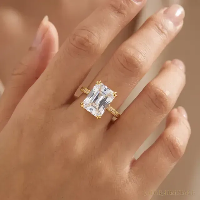 Eliana Rectangular Crystal Ring