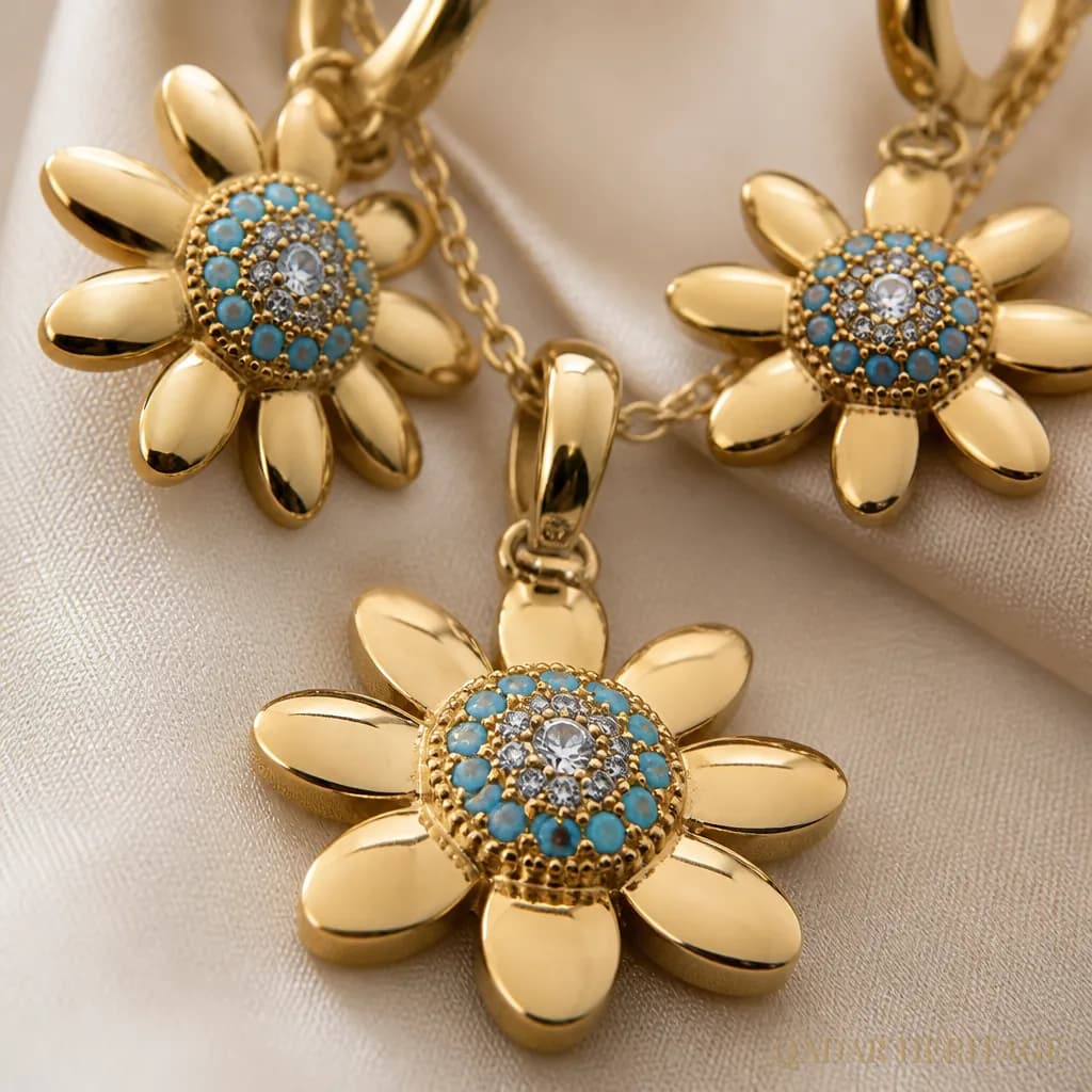 QADAR Azura Bloom Jewelry Set - Slide 3