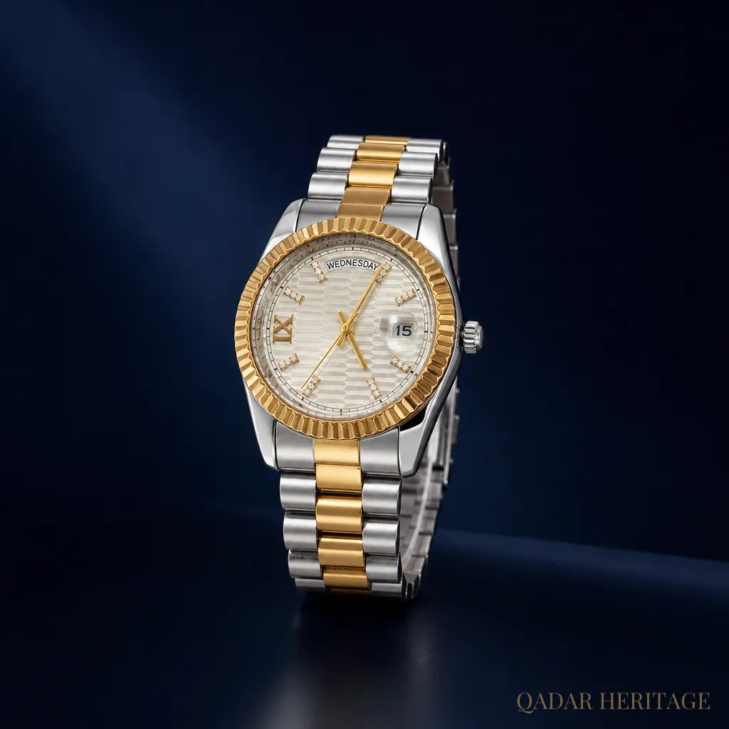 QADAR Mirath Classic Two-Tone Watch