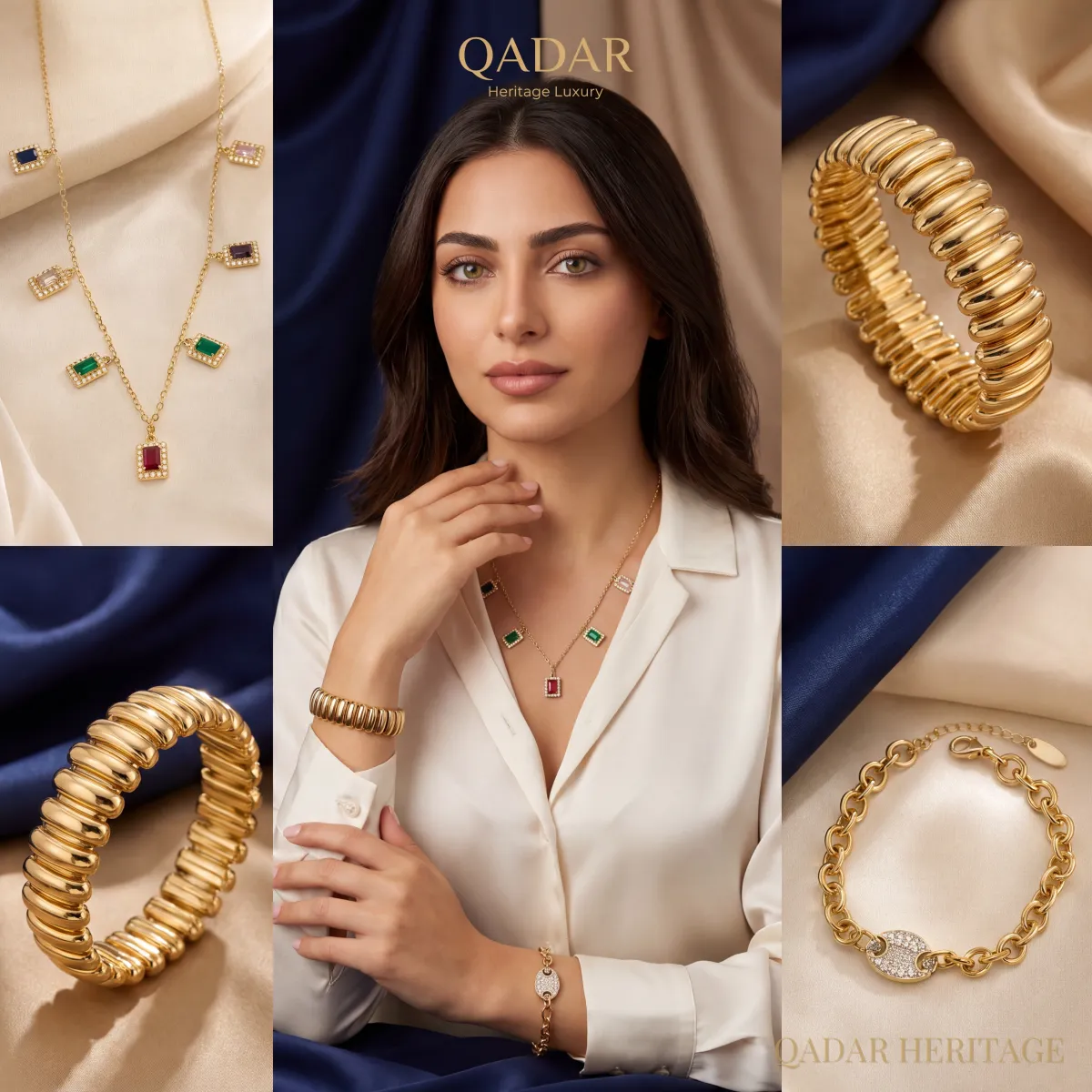 Golden Queen Spectrum Jewelry Set - Slide 1