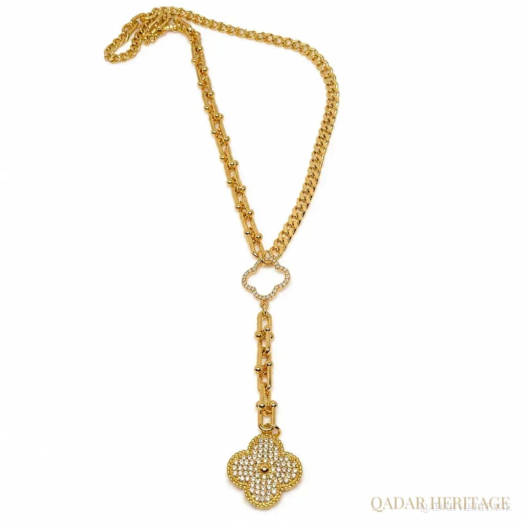 Golden Halo Drop Necklace - Slide 5
