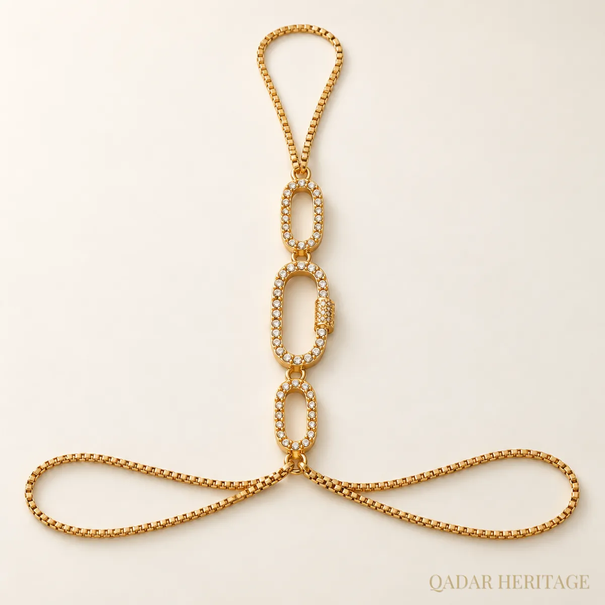 QADAR Elegance Touch Golden Cuff - Slide 2