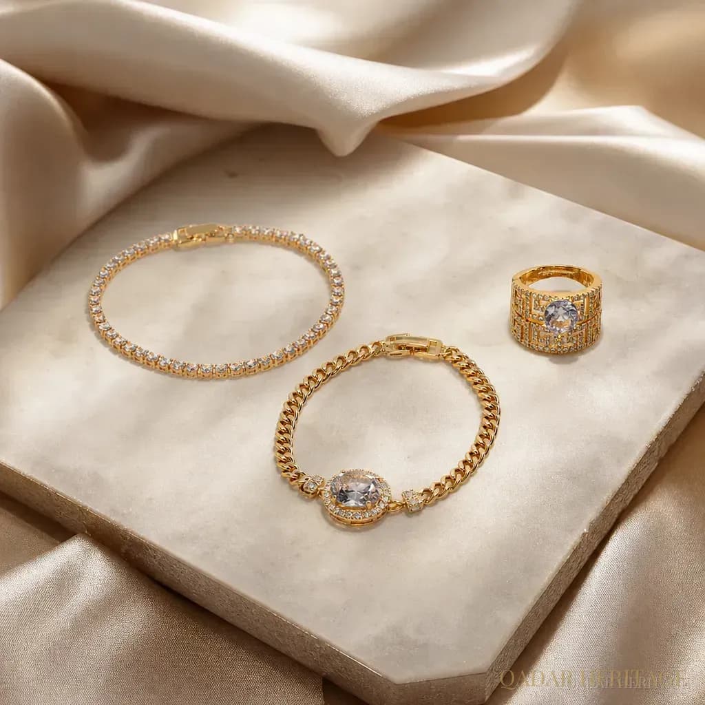 Royal Golden Halo Jewelry Set - Slide 4