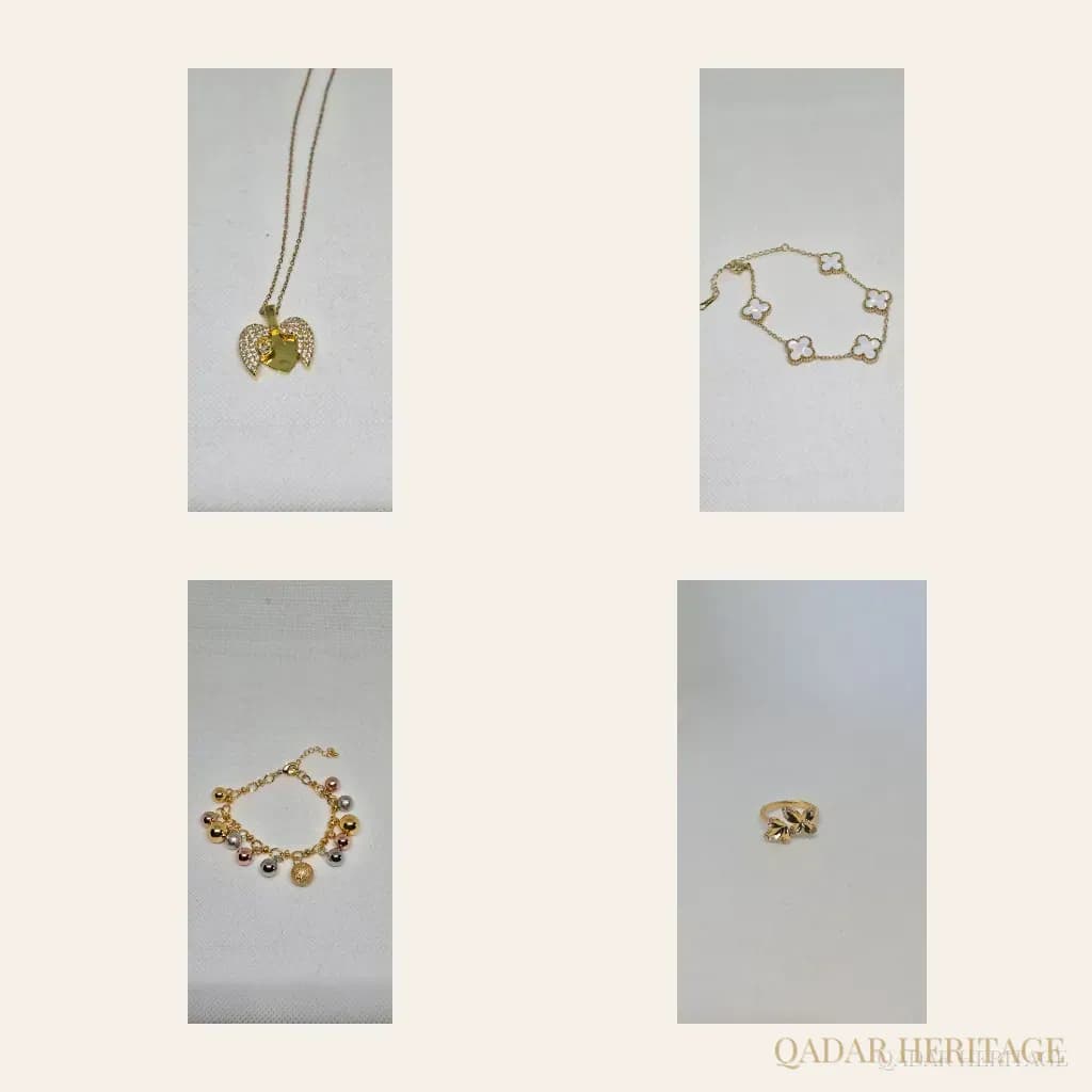 Luxury Gold Wings & Butterflies Jewelry Set - Slide 5